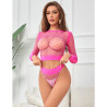 Subblime - 952204 Ensemble Résille  Manches Longues 2 Pièces Rose Taille Unique